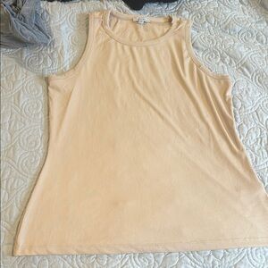 Women's Cream White Birch Ribbed Tank NEW